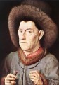 Portrait d’un homme avec oeillet Renaissance Jan van Eyck